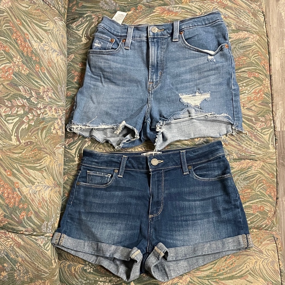 [Denim Shorts Bundle] Paige Jimmy Jimmy + Levi’s Distressed
